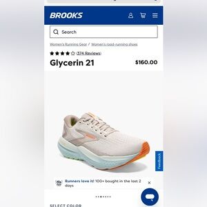 Brooks glycerin 21 size 6 women’s